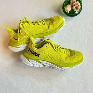 Hoka Women's Athletic Shoes in Vibrant Yellow and White